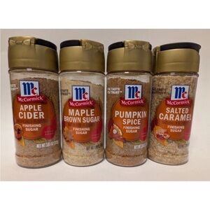 McCormick Limited Edition Finishing Sugar lot All 4 flavors included new fall